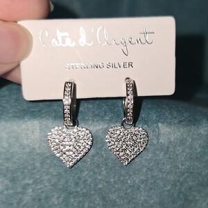 Cate d'argent Heart Earrings